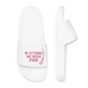 In October We Wear Pink - Women’s Pool Sliders - white - Front