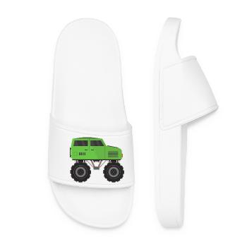 Camion monstre - Claquettes Femme - blanc - Devant