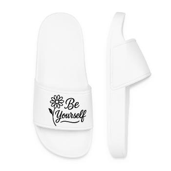 Soyez vous-même - Claquettes Femme - blanc - Devant