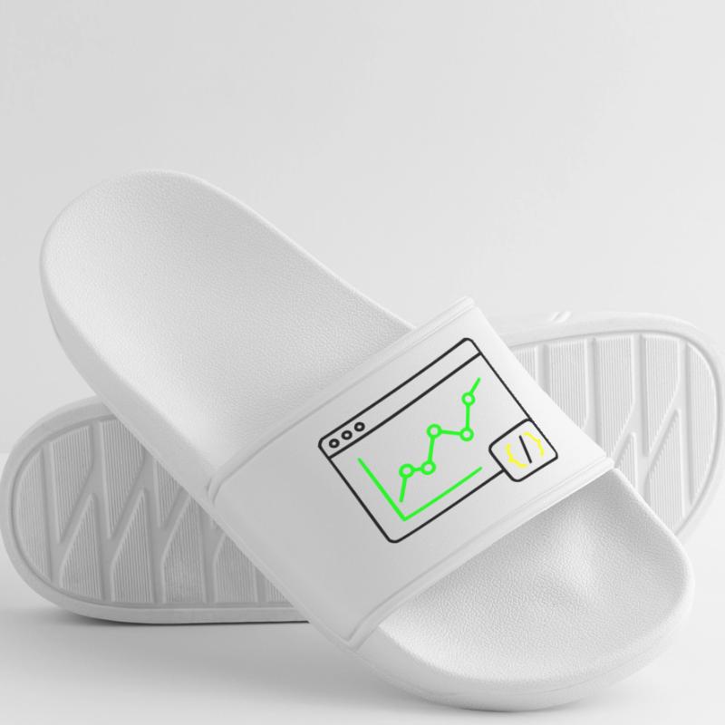 Web Analyse Chart Coding Browser Vektor Frauen Badelatschen