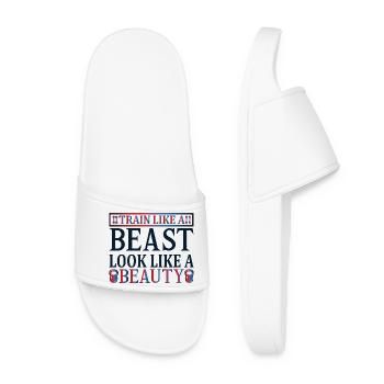Beauté, bête de train - Claquettes Femme - blanc - Devant