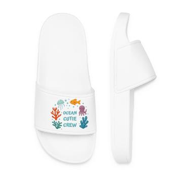 Underwater friends - Women’s Pool Sliders - white - Front