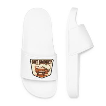Fumoir Offset T'as de la Fumée Maître Rôtisseur - Claquettes Femme - blanc - Devant