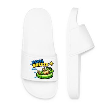 Pool Breeze Turtle - Women’s Pool Sliders - white - Front