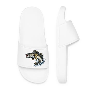 Pêche aux carnassiers du sandre - Claquettes Femme - blanc - Devant