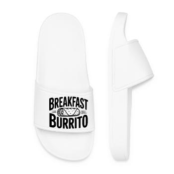 Breakfast Burrito - Women’s Pool Sliders - white - Front