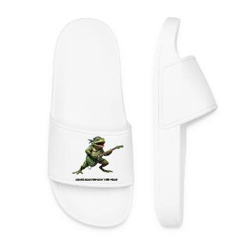 Joe Frog Guitar - Women’s Pool Sliders - white - Front