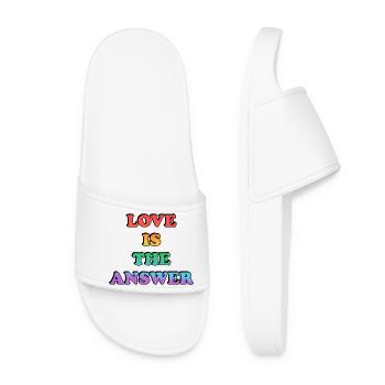 Love Is The Answer Gradient Tee - Women’s Pool Sliders - white - Front
