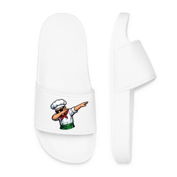 Dabping de la pizzaiole italienne - Claquettes Femme - blanc - Devant