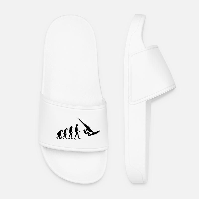 Windsurfen / Windsurfer / Windsurf / Windsurfing - Frauen Badelatschen - Weiß
