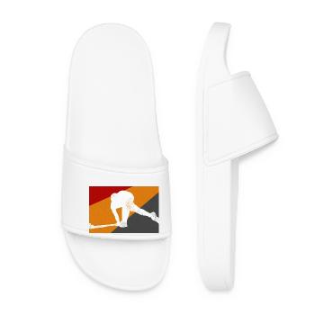 Joueur de hockey - Claquettes Femme - blanc - Devant