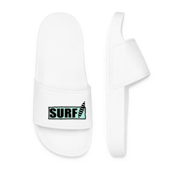 SURF. SURFEUR. SURFEUSE. SPORT. VACANCES. VOYAGE. - Claquettes Femme - blanc - Devant