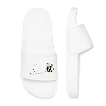 Bumblebee pastel flying - Women’s Pool Sliders - white - Front
