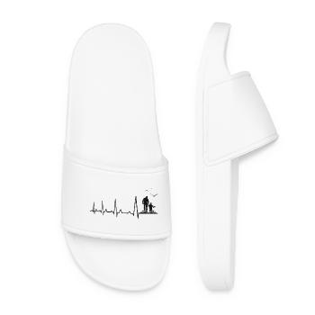 Père et Fils Fille Enfant Heartbeat - Claquettes Femme - blanc - Devant
