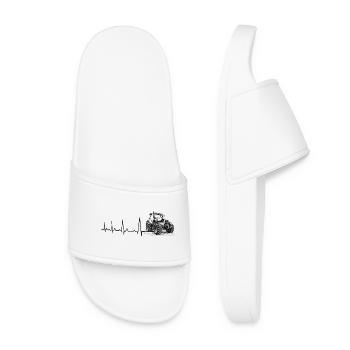 Heartbeat Farmer - Agriculture Vie rurale - Claquettes Femme - blanc - Devant