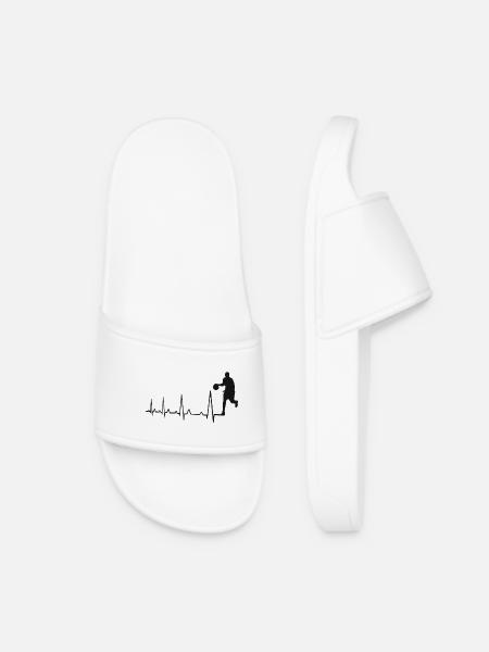 Heartbeat Basketball - Women’s Pool Sliders - white