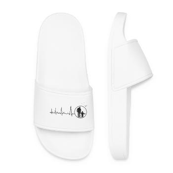 Heartbeat Père et Fils Fille Heartbeat - Claquettes Femme - blanc - Devant