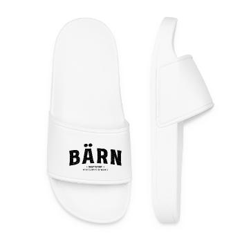 Bärn Hauptstadt Design mit Koordinaten - Frauen Badelatschen - Weiß - Vorne