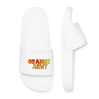 La légion orange pour les vrais fans des Pays-Bas # - Claquettes Femme - blanc - Devant
