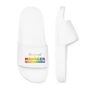 Tshirt Feelgood Manager arc-en-ciel - Claquettes Femme - blanc - Devant
