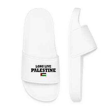 Long live palestine - Women’s Pool Sliders - white - Front