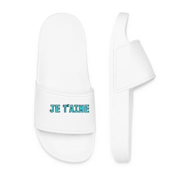 BONNE FÊTE MAMAN. MAMAN. FÊTE DES MÈRES. JE T'AIME - Claquettes Femme - blanc - Devant