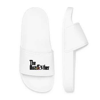 The Quadfather. Humor for wheelchair users * - Women’s Pool Sliders - white - Front