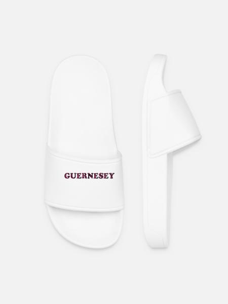 GUERNESEY. ROYAUME-UNI. ANGLETERRE. VOYAGE - Claquettes Femme - blanc