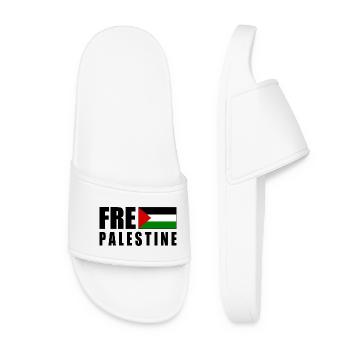 Free palestine - Women’s Pool Sliders - white - Front