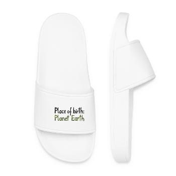 Place of birth: Planet Earth - Women’s Pool Sliders - white - Front
