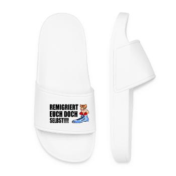 Remigrez vous-mêmes - Claquettes Femme - blanc - Devant