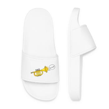 Crosse de trompette - Claquettes Femme - blanc - Devant