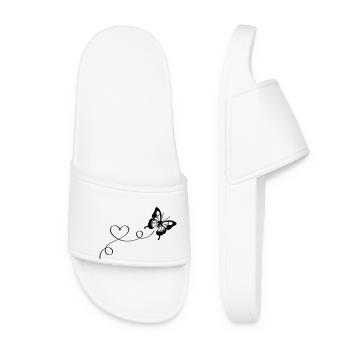 Butterfly Love - Women’s Pool Sliders - white - Front