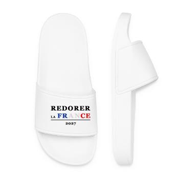 REDORER LA FRANCE 1 - Claquettes Femme - blanc - Devant