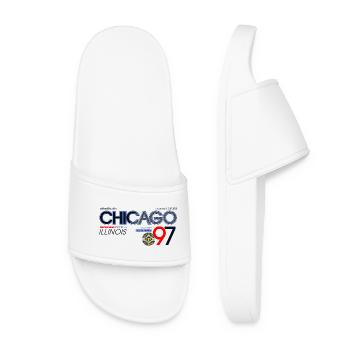 Urban College Sports Style Design - Women’s Pool Sliders - white - Front