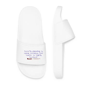 Conception d’adaptation chaotique à légèrement fonctionnelle - Claquettes Femme - blanc - Devant