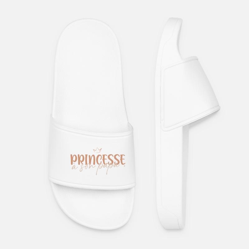 Princess to her daddy - Women’s Pool Sliders - white