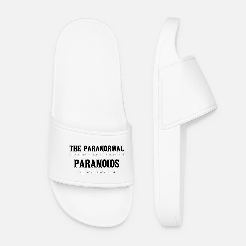 Paranormal Paranoids Braille Tee - Women’s Pool Sliders - white