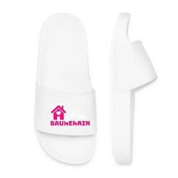 Please upload design - Women’s Pool Sliders - white - Front