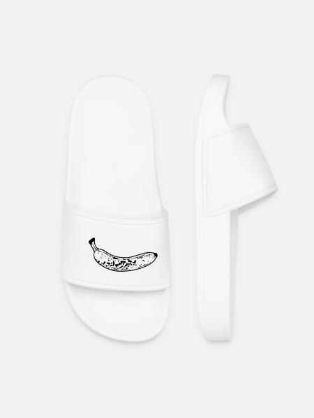 banana - Women’s Pool Sliders - white