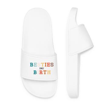 Meilleures amies depuis la naissance - Claquettes Femme - blanc - Devant