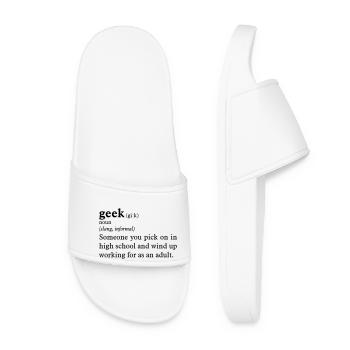 Geek definition - Women’s Pool Sliders - white - Front