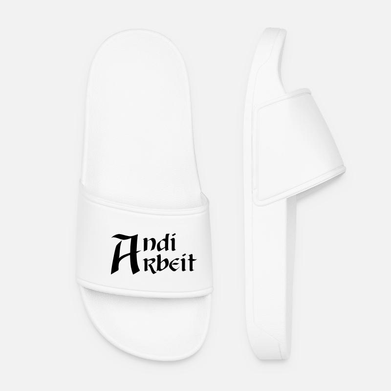 Andi Arbeit - Frauen Badelatschen - Weiß