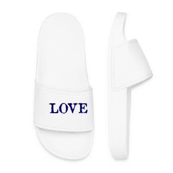 Love. VALENTINE'S DAY. I love you. I LOVE YOU. love - Women’s Pool Sliders - white - Front