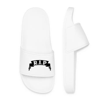 Bannière RIP du ruban - Claquettes Femme - blanc - Devant