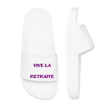 RETRAITE. RETRAITE. RETRAITEE. RETRAITE - Claquettes Femme - blanc - Devant