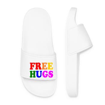 Free hugs lgbt - Women’s Pool Sliders - white - Front