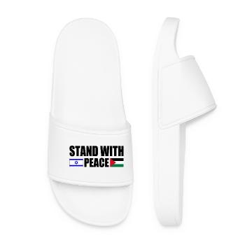 Stand with peace israel free palestine - Claquettes Femme - blanc - Devant