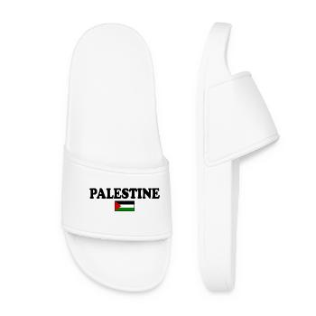 Palestine - Claquettes Femme - blanc - Devant