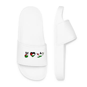 Free palestine - Claquettes Femme - blanc - Devant